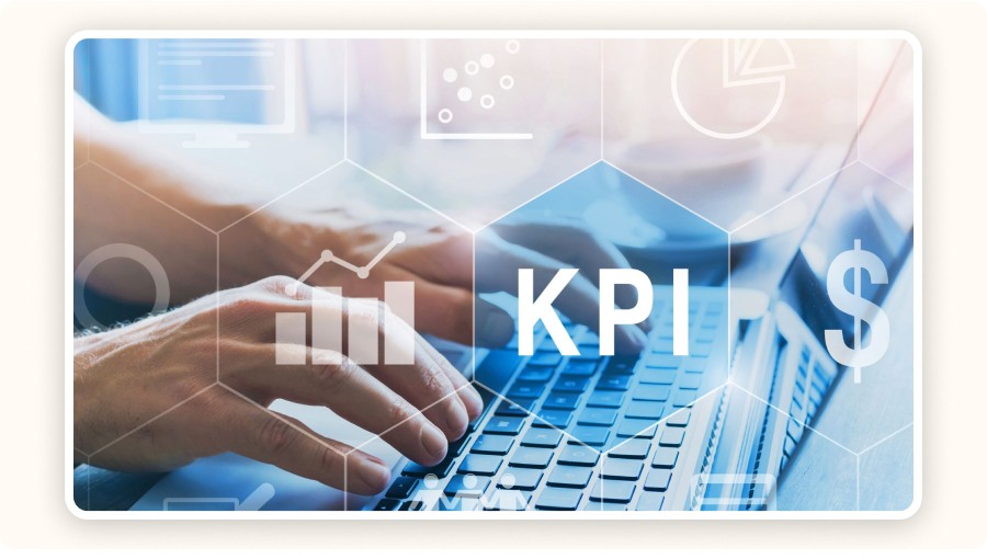 “KPI” and chart icons overlaid