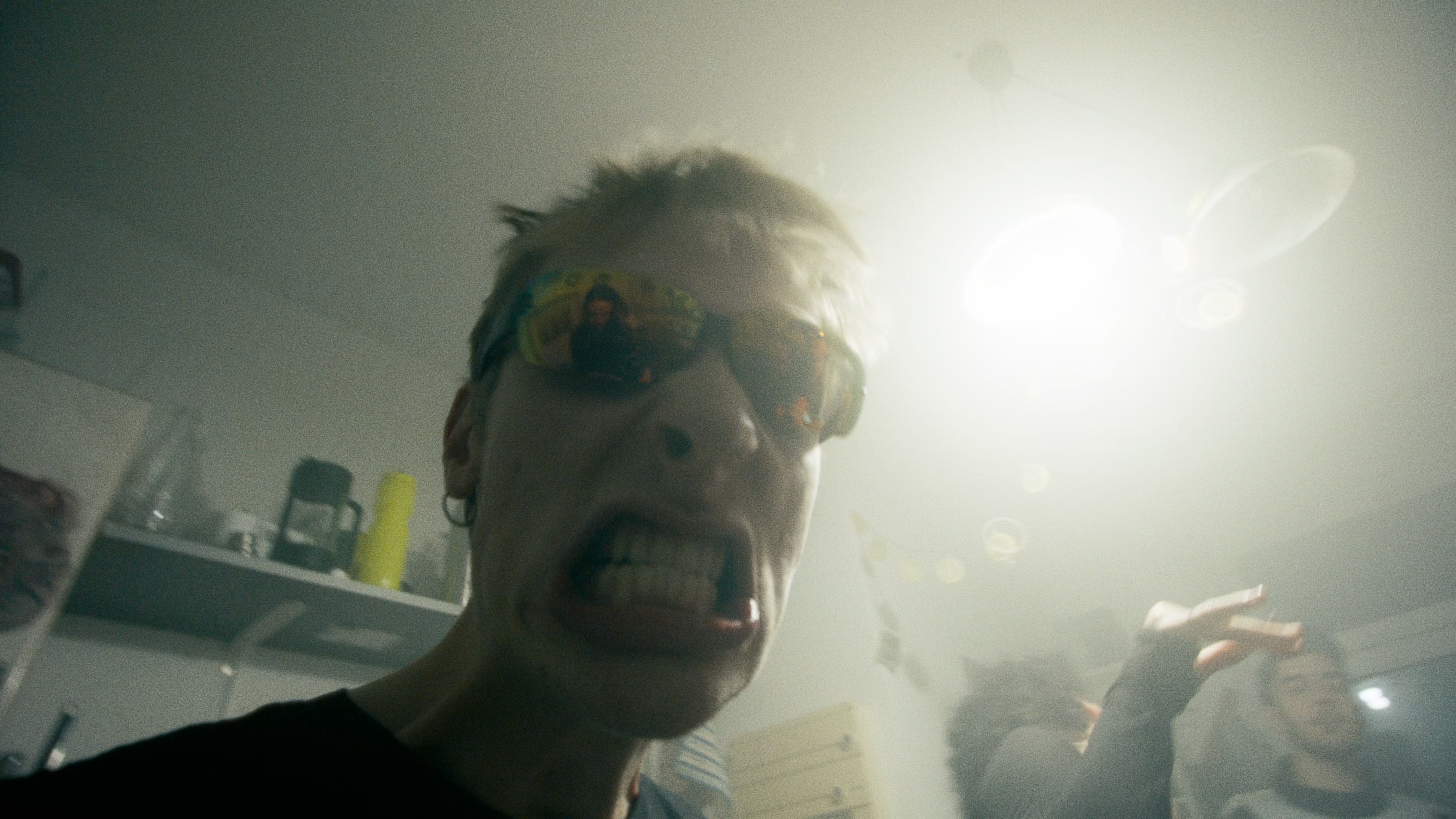 face from boy with sunglasses