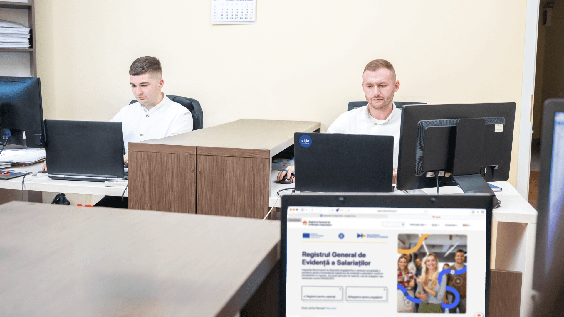 Handshake with partners