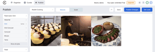 stylize your widget with our templates and settings