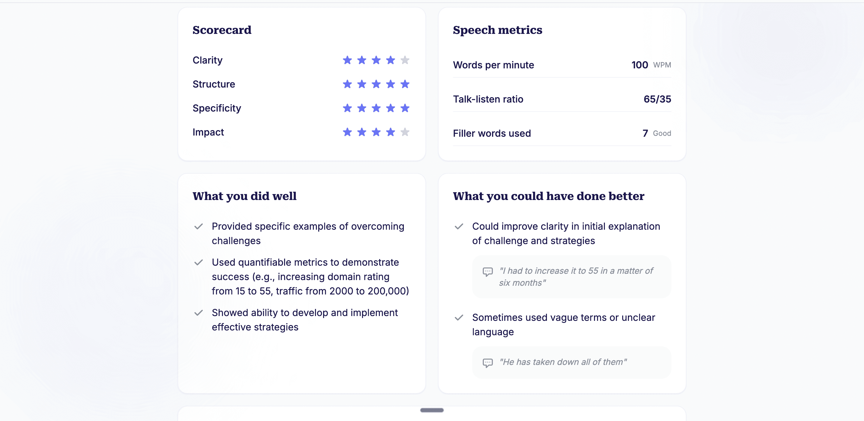 Strengths and Weaknesses