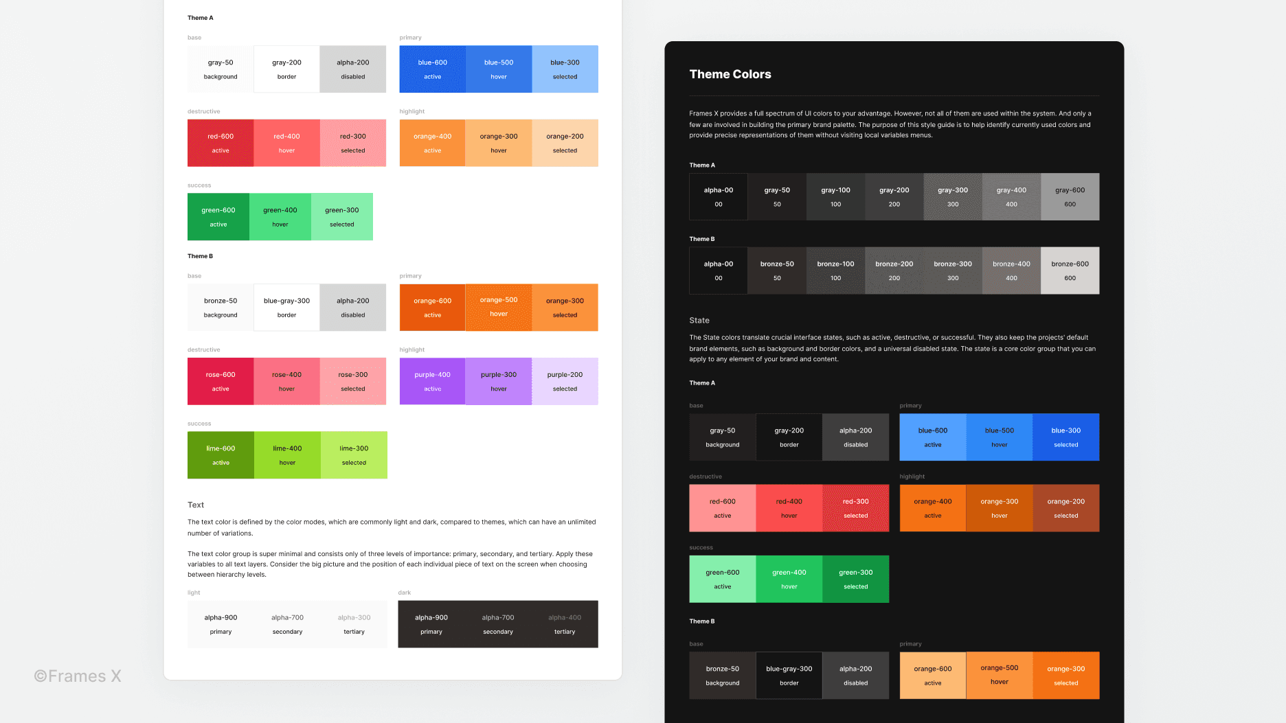 UI Colors Style Guide Framework for Figma