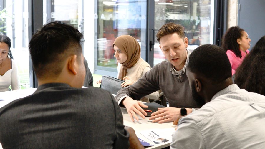 A view of the top of the eiffel tower