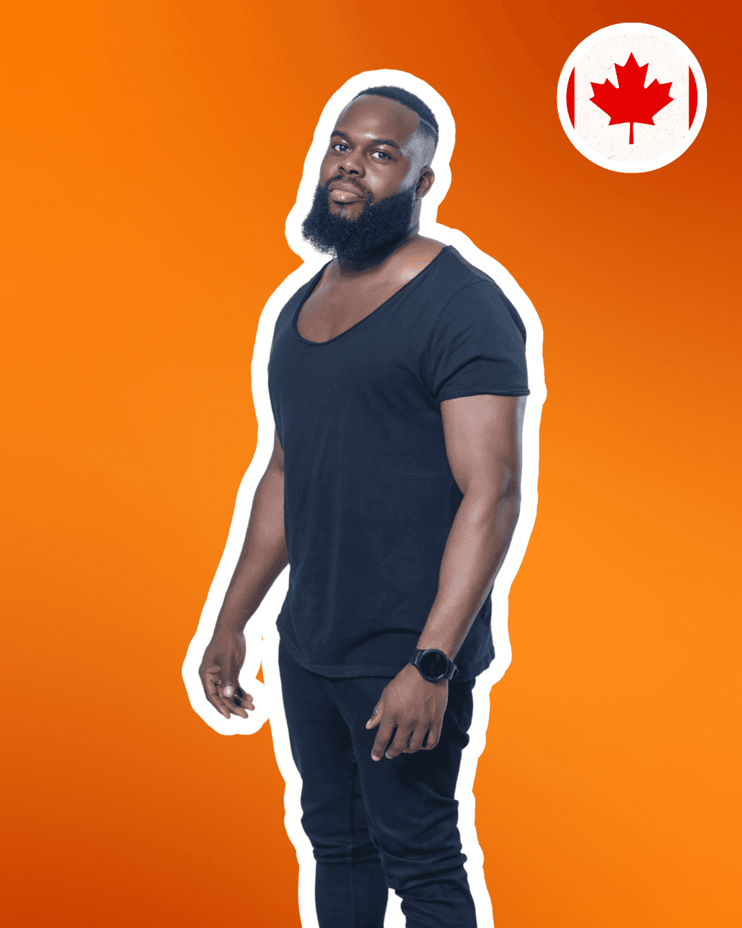 A smiling person with curly hair, wearing a leather jacket, stands in a cozy indoor setting.