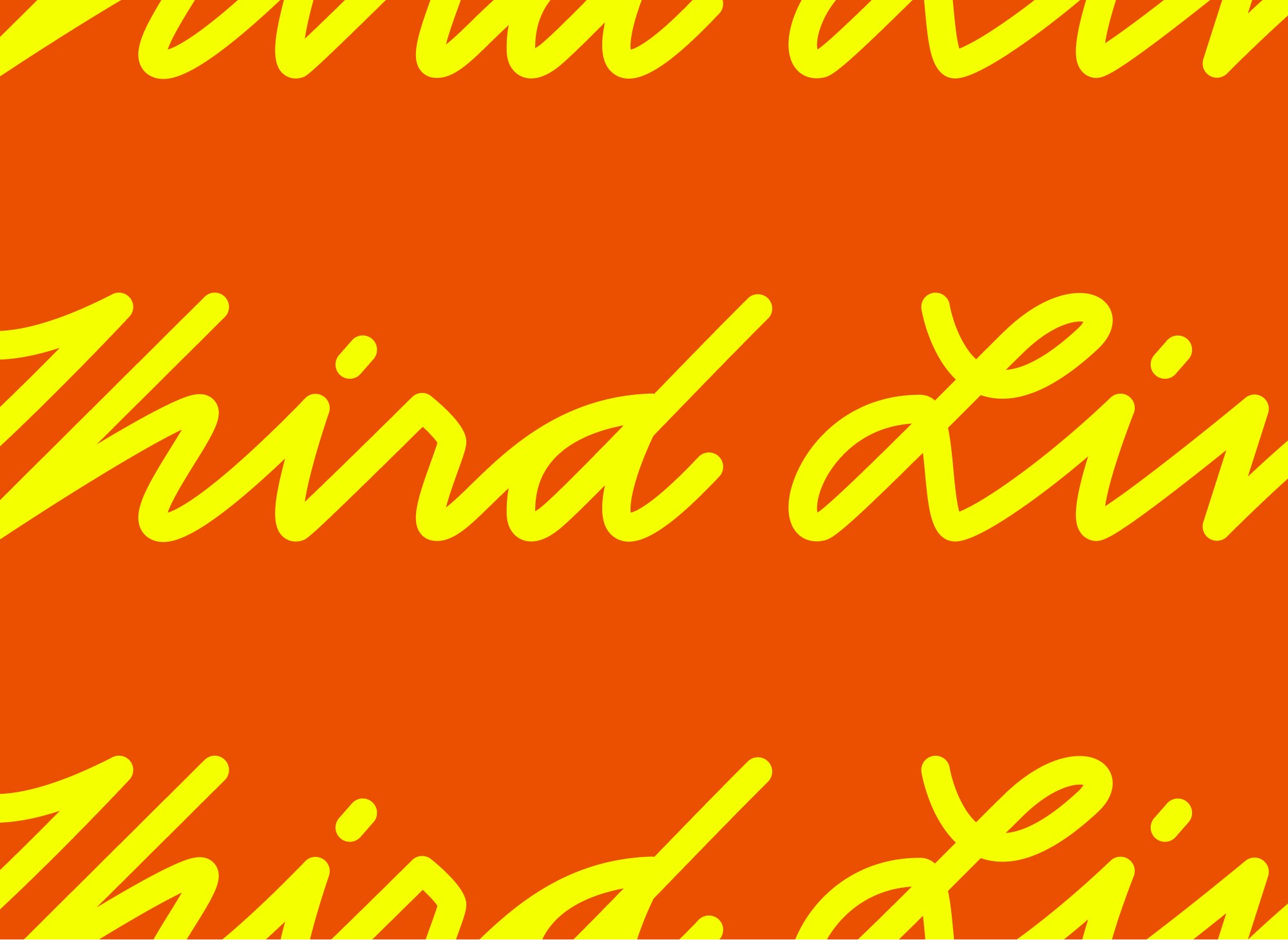 Orange background with yellow thirdline logo