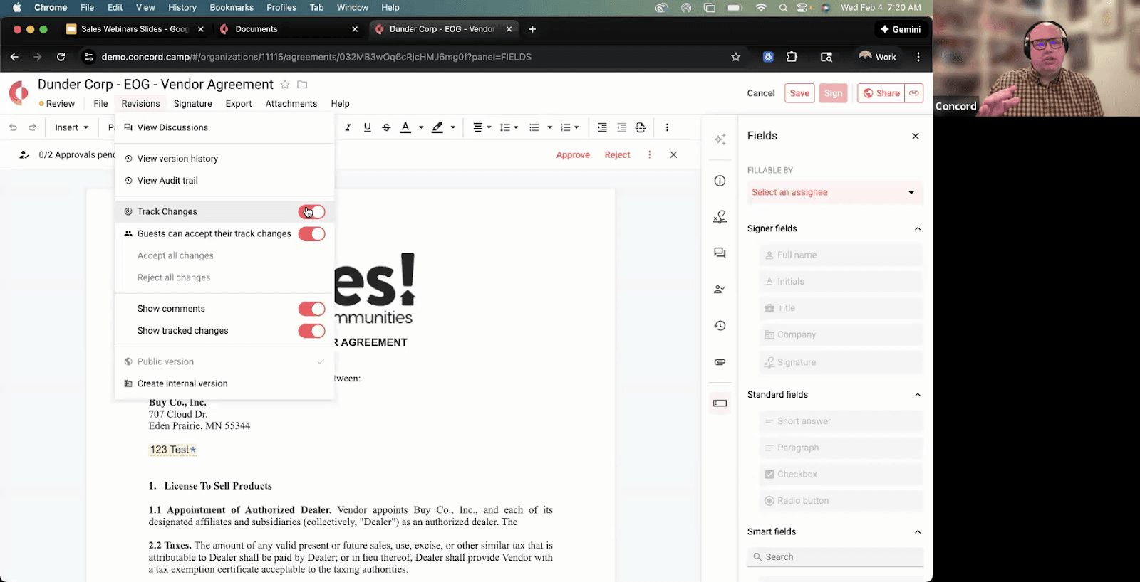 Track changes and comments