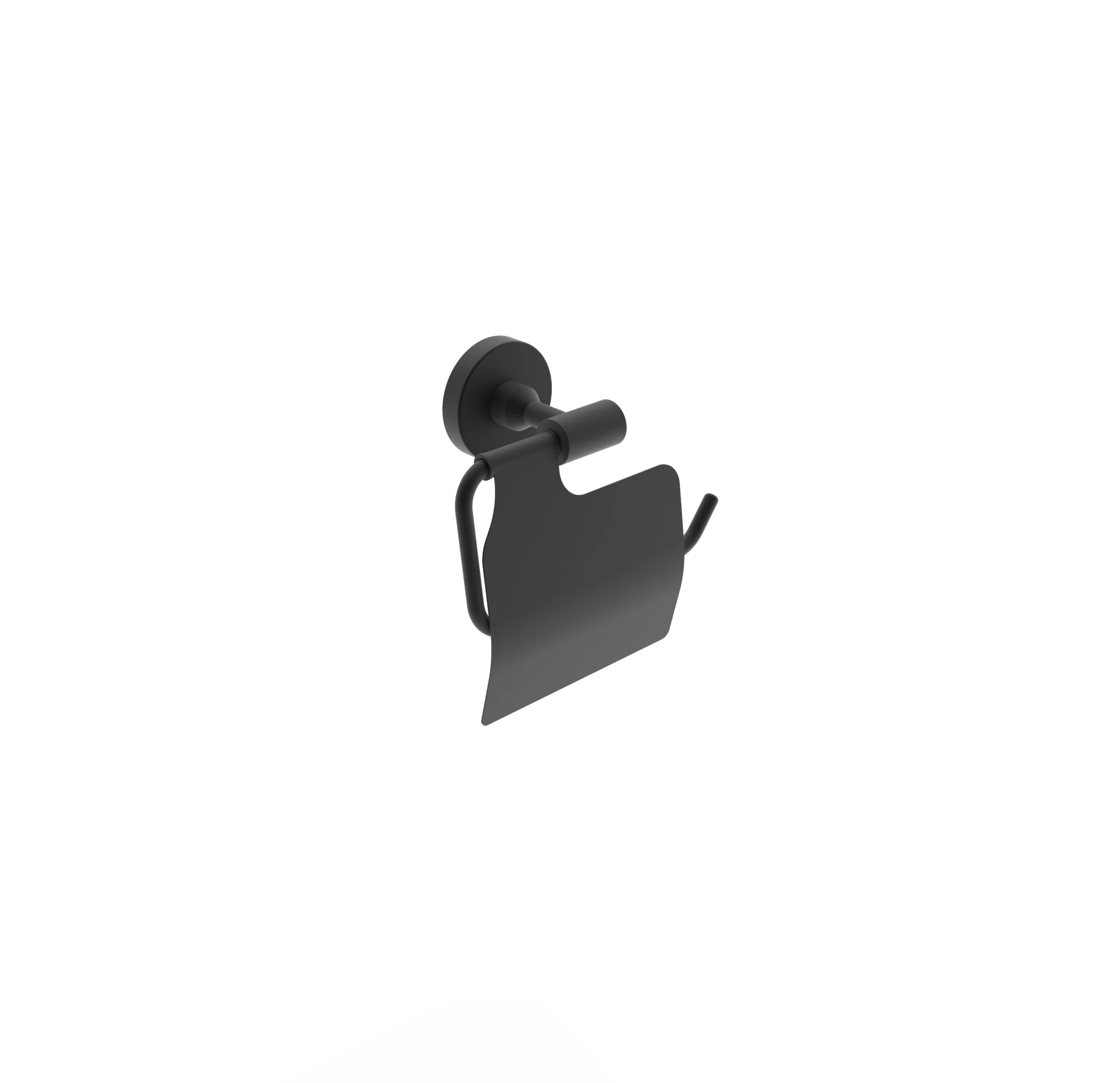 A black and white image of a keychain with a key and a logo tag attached.