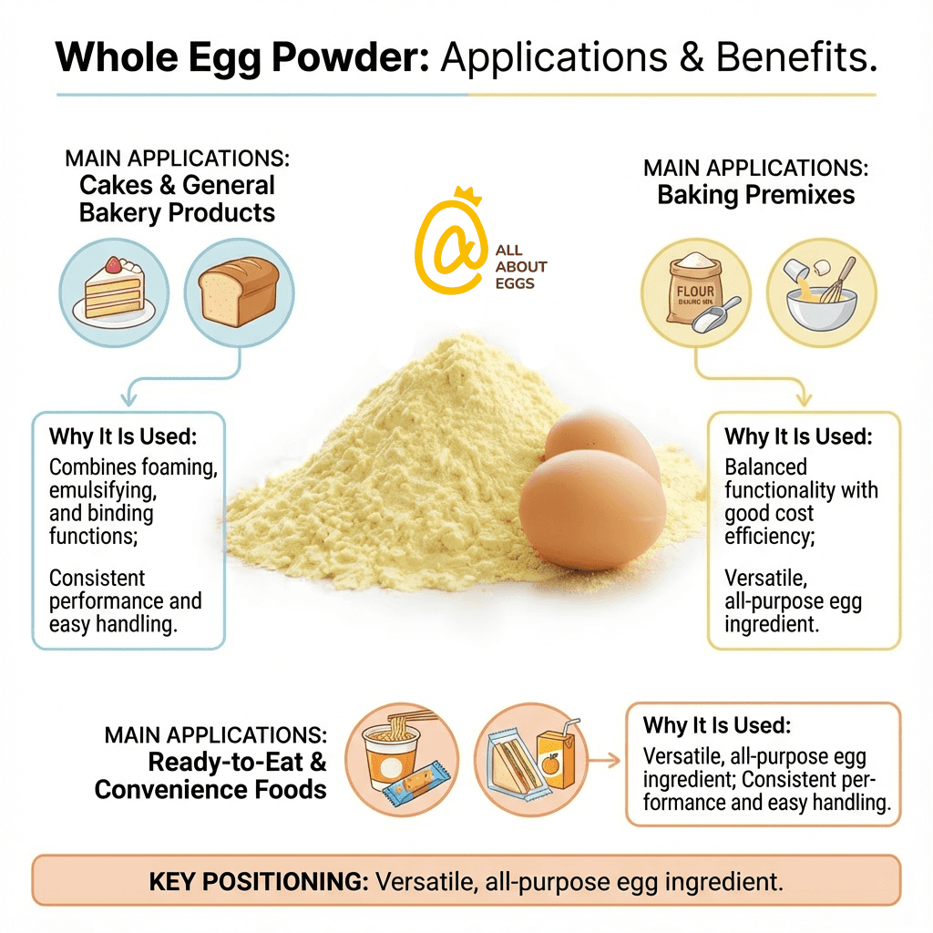 whole egg powder for baking premixes and convenience foods