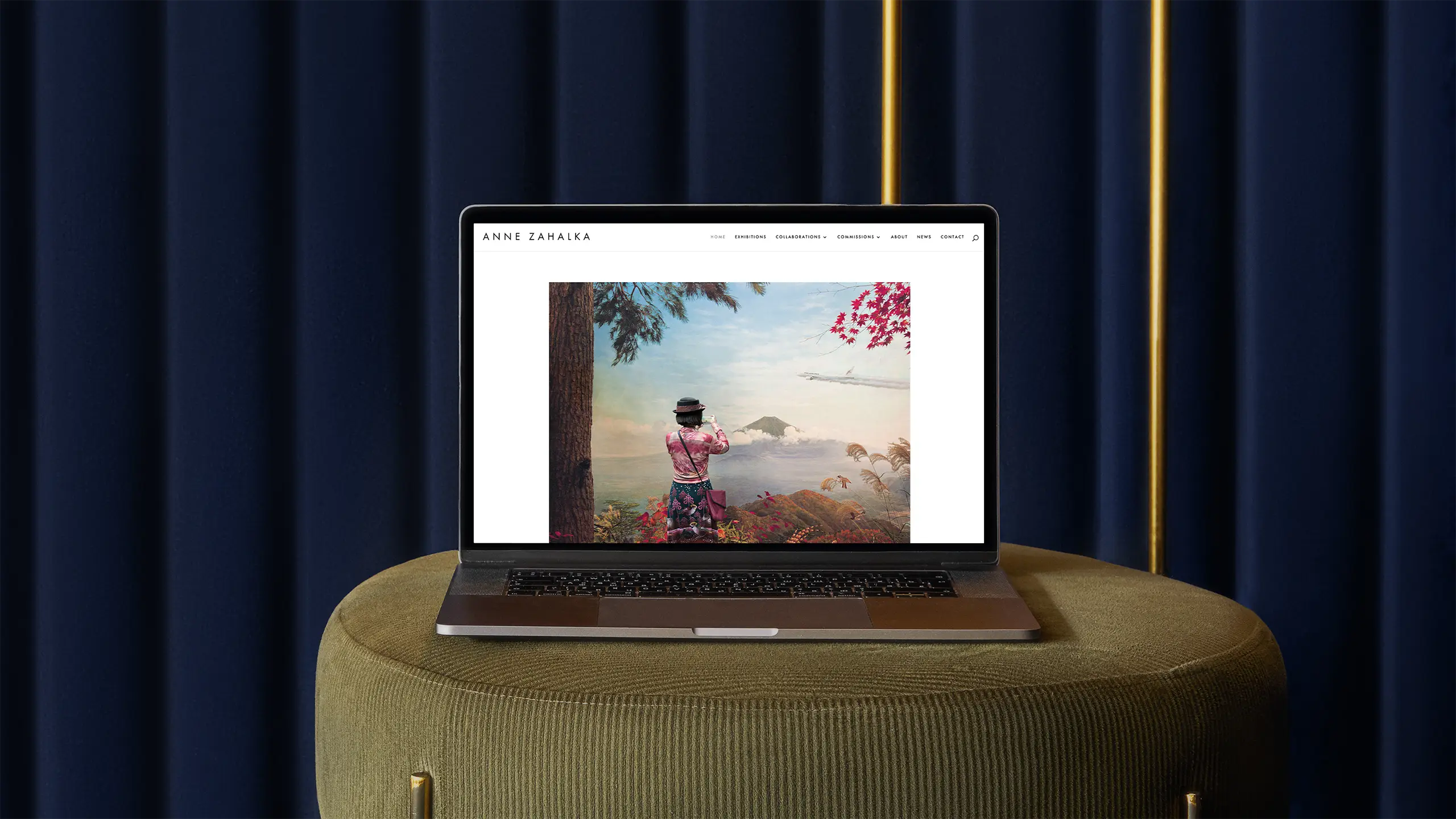 Anne Zahalka Wordpress website design featuring UX/UI design.