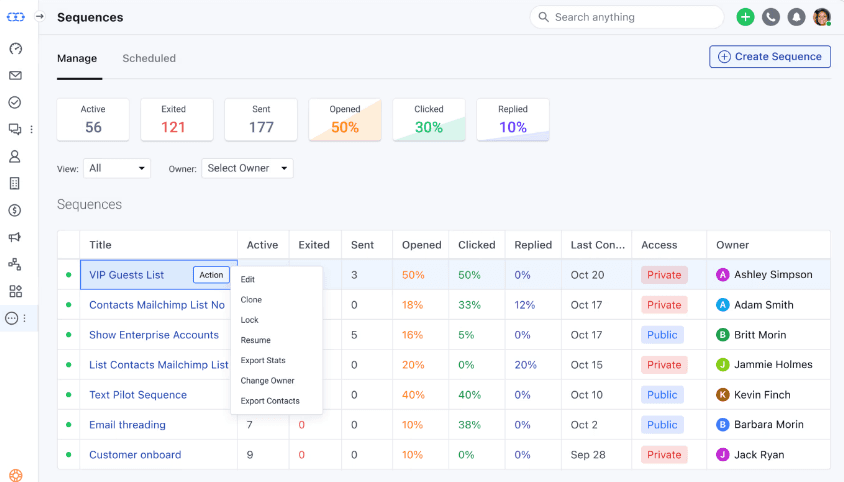 Salesmate Sequences