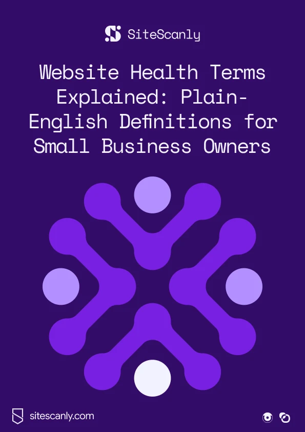 Website Health Terms Explained