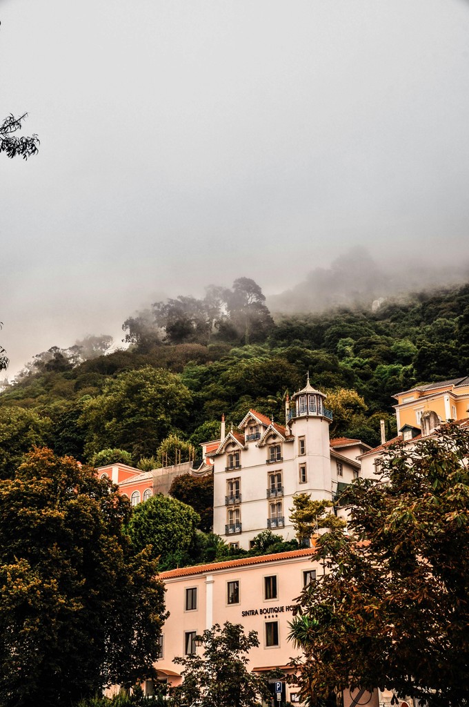 Hillside village view in Sintra near Villa Flora