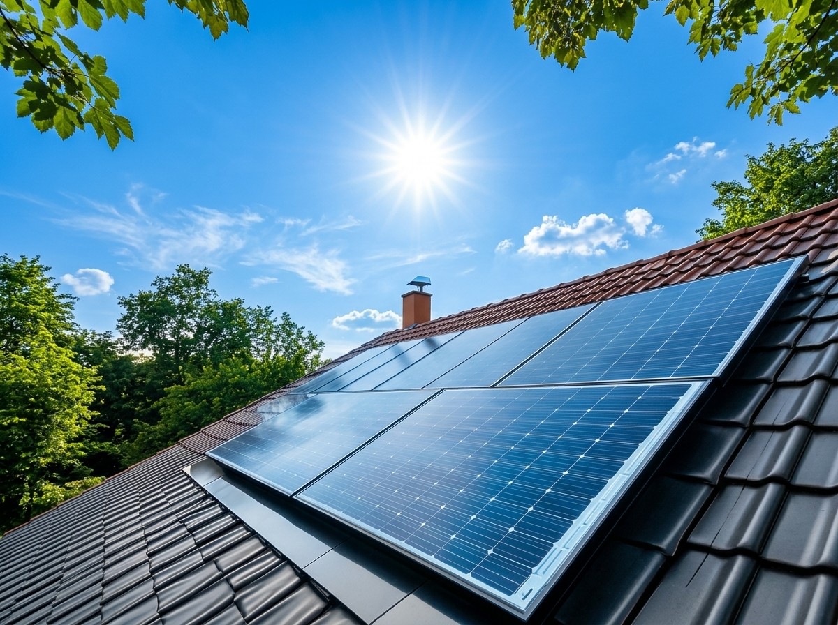 Image of solar panel grid