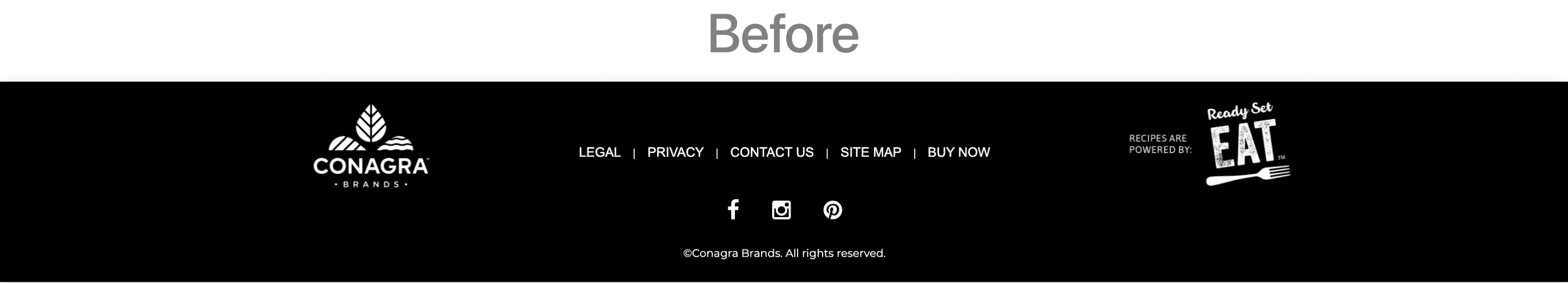 Original Frontera website footer