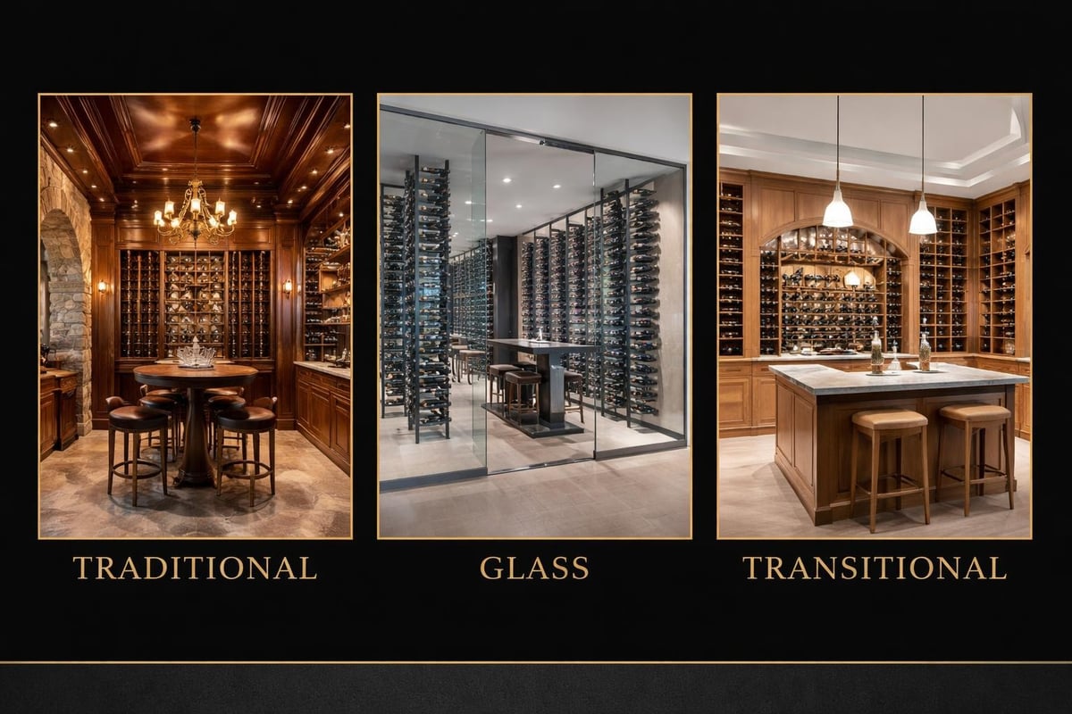 Wine cellar style options