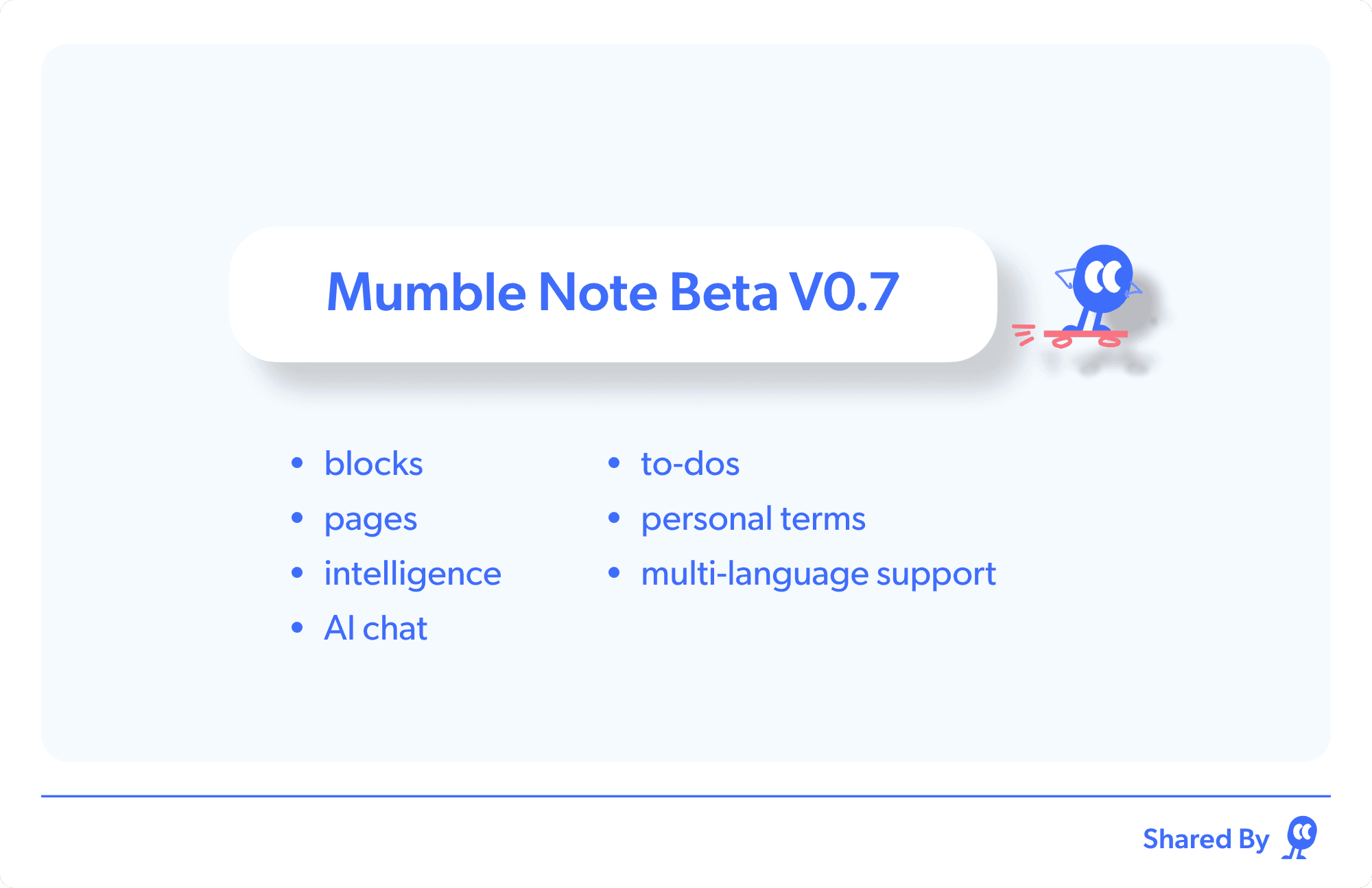 Mumble Note Beta