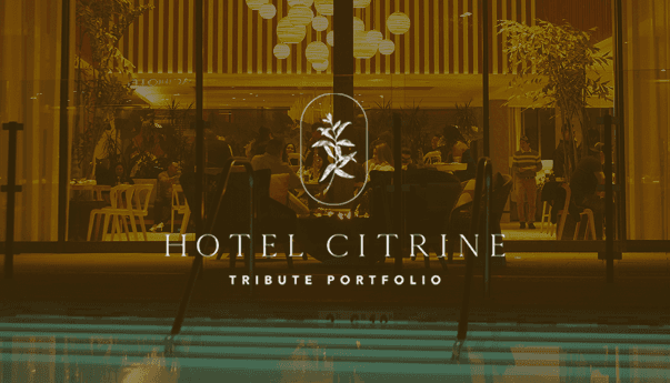 Modern apartment buildings with unique geometric facades.