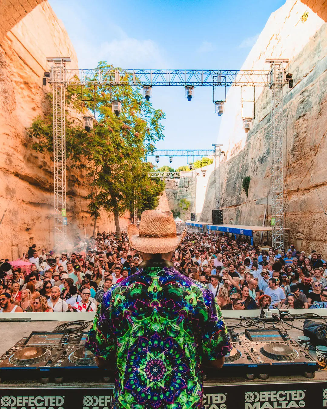 Green Velvet live on Defected Malta stage at UNESCO heritage site The Ditch