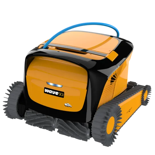 The commercial dolphin wave 90i product shot next to a pool
