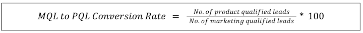 mql to pql conversion rate