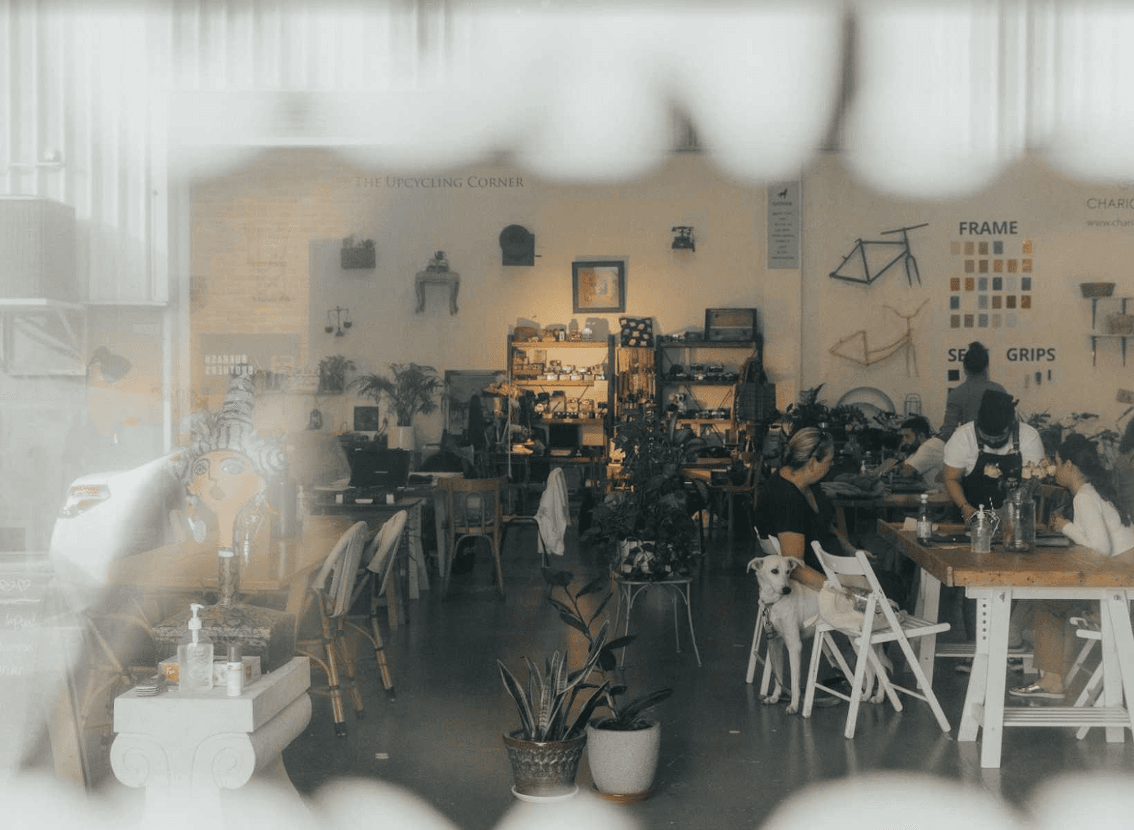 Interior of KAVE The Story of Things, a pet-friendly creative café.