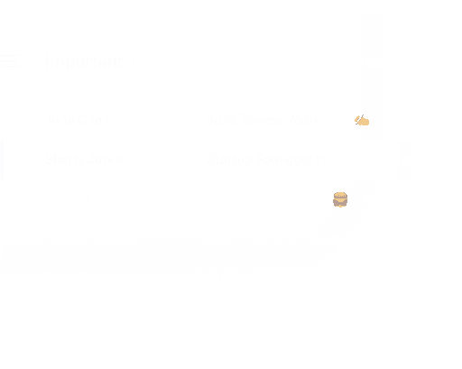 An overview of a Superhuman Inbox in our high performance dark mode, Carbon, with 4 splits that will help you respond faster to what matters most