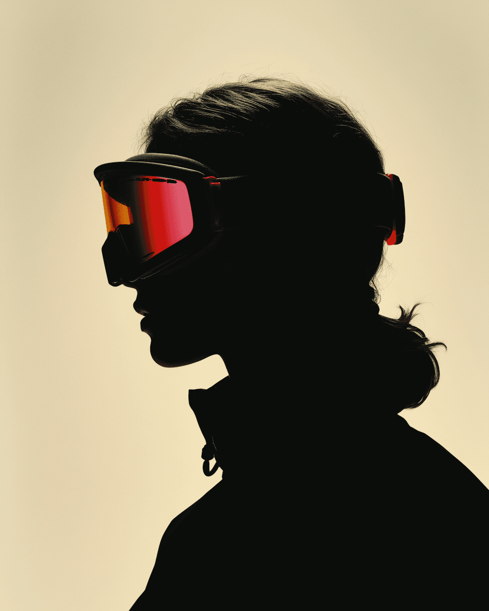 Silhouette with Goggles