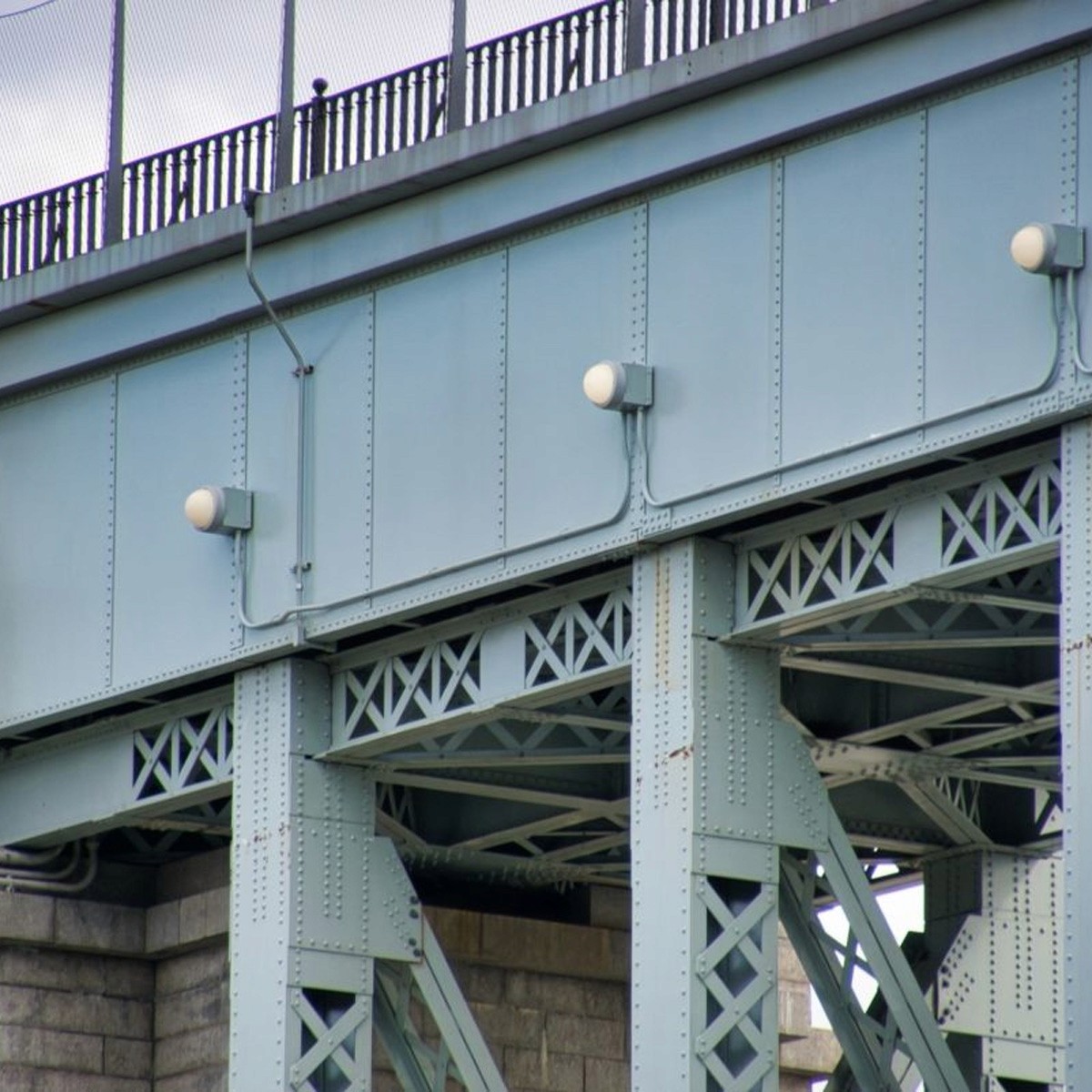 Structural detail of the High Bridge in the Bronx.