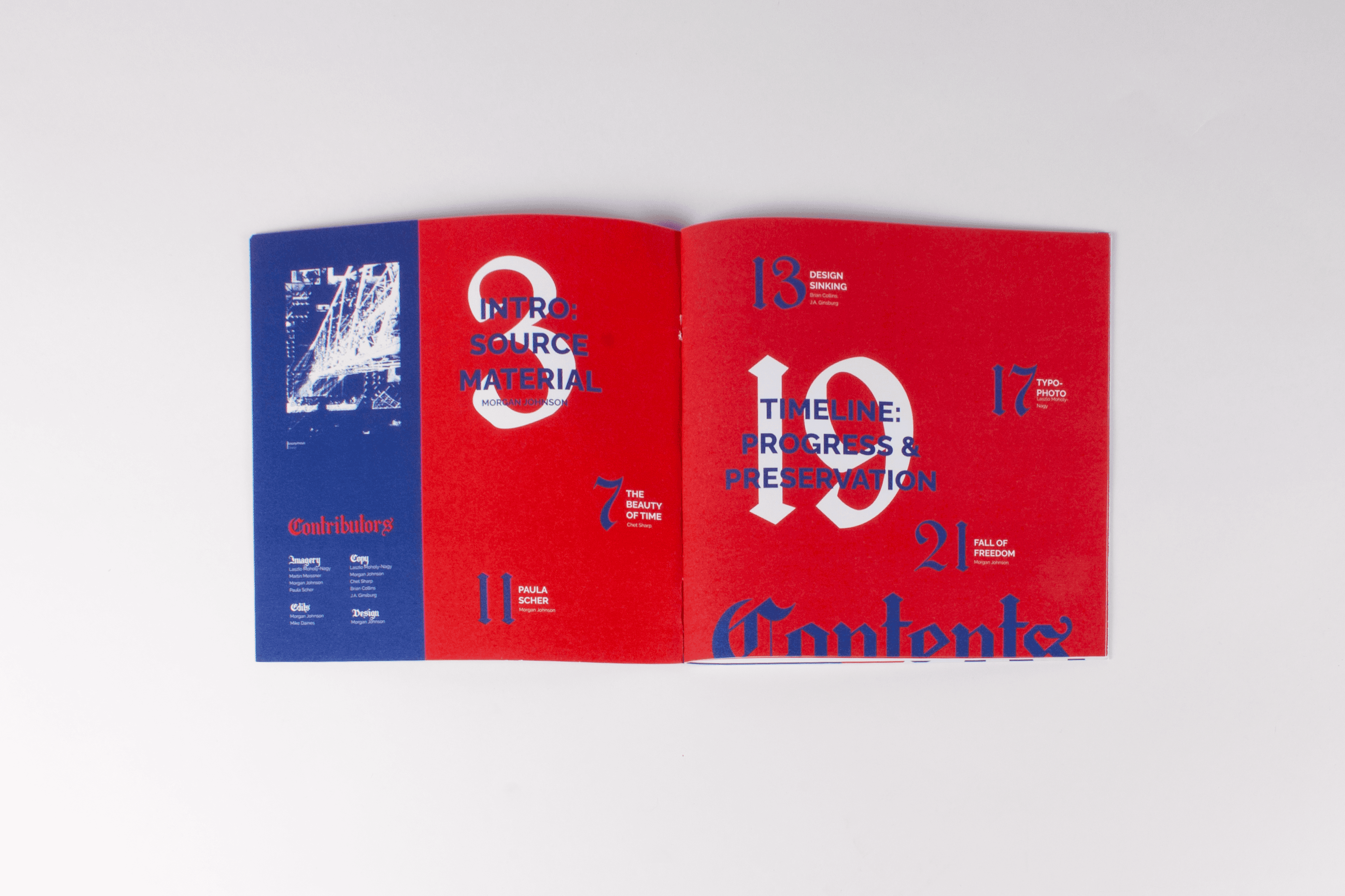 Source Material contents page