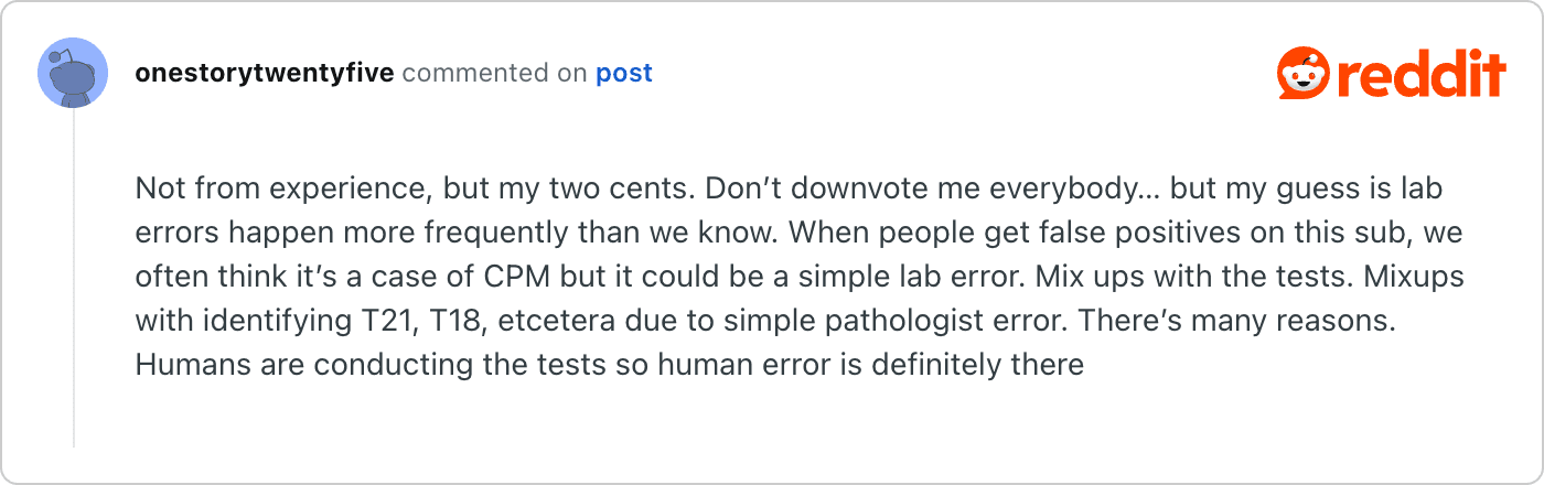 Post on Reddit
