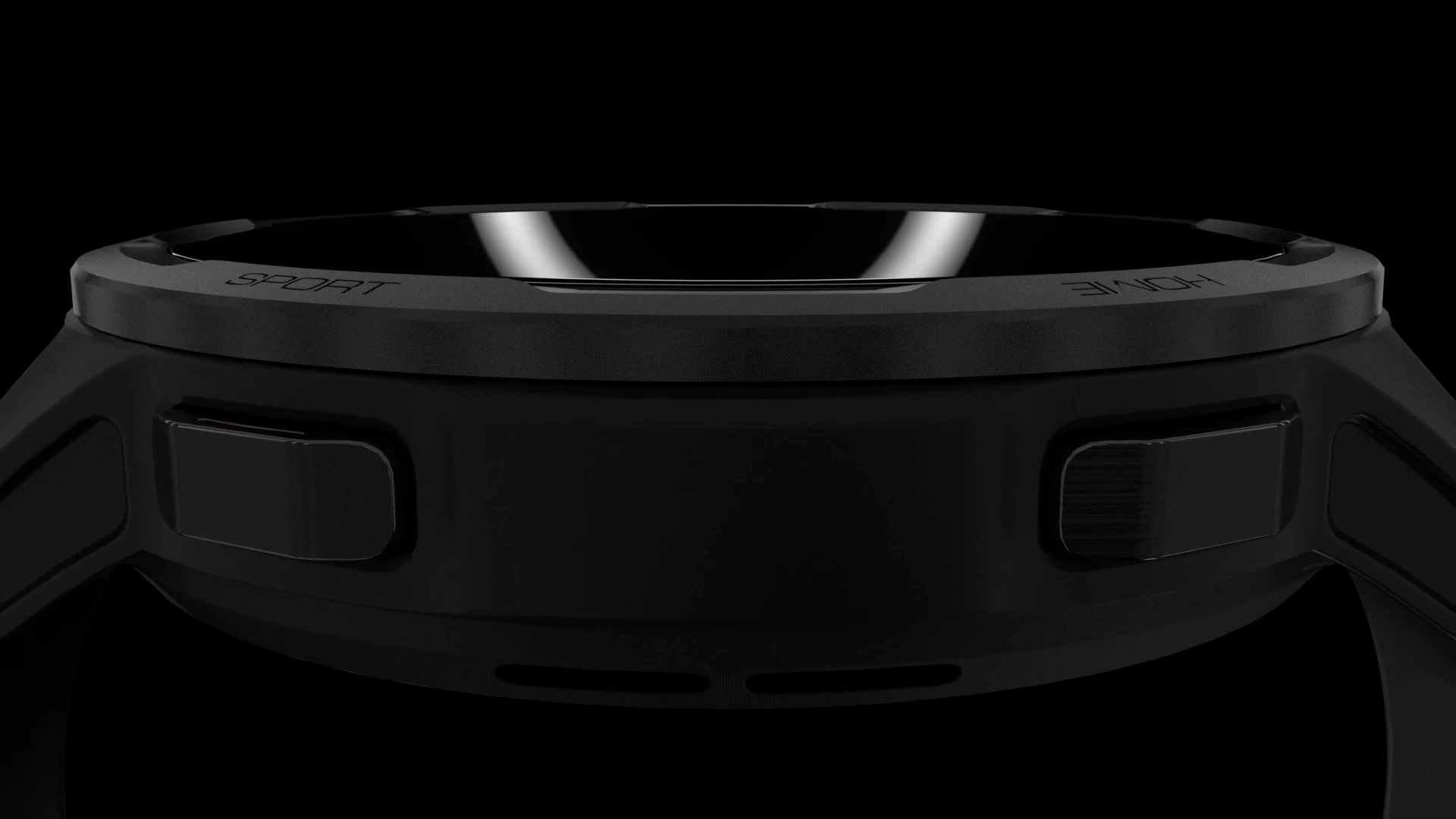 Studio-style 3D render of Redmi Watch S smartwatch