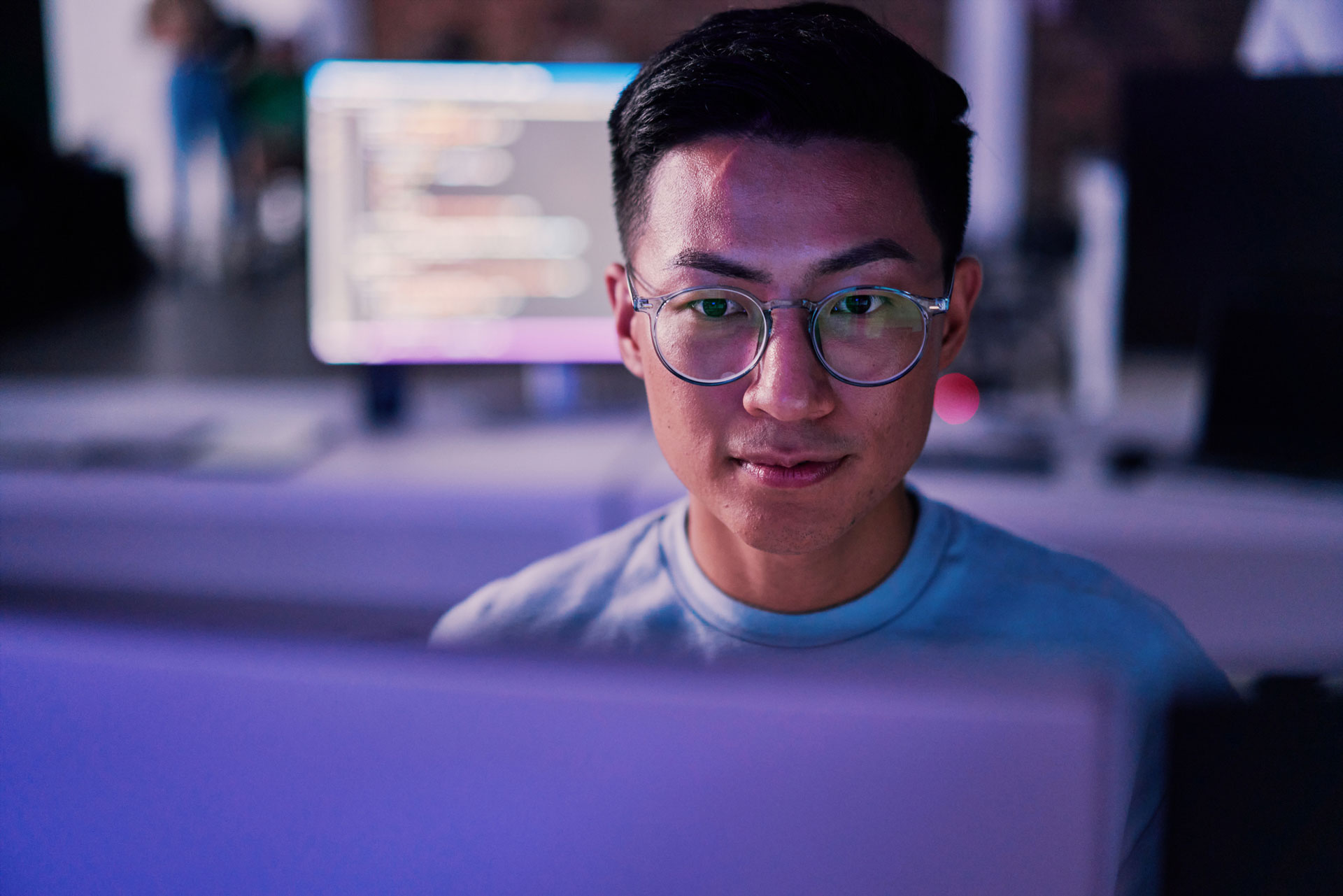 developer working