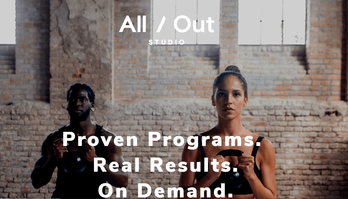 all out - Workout Planning App