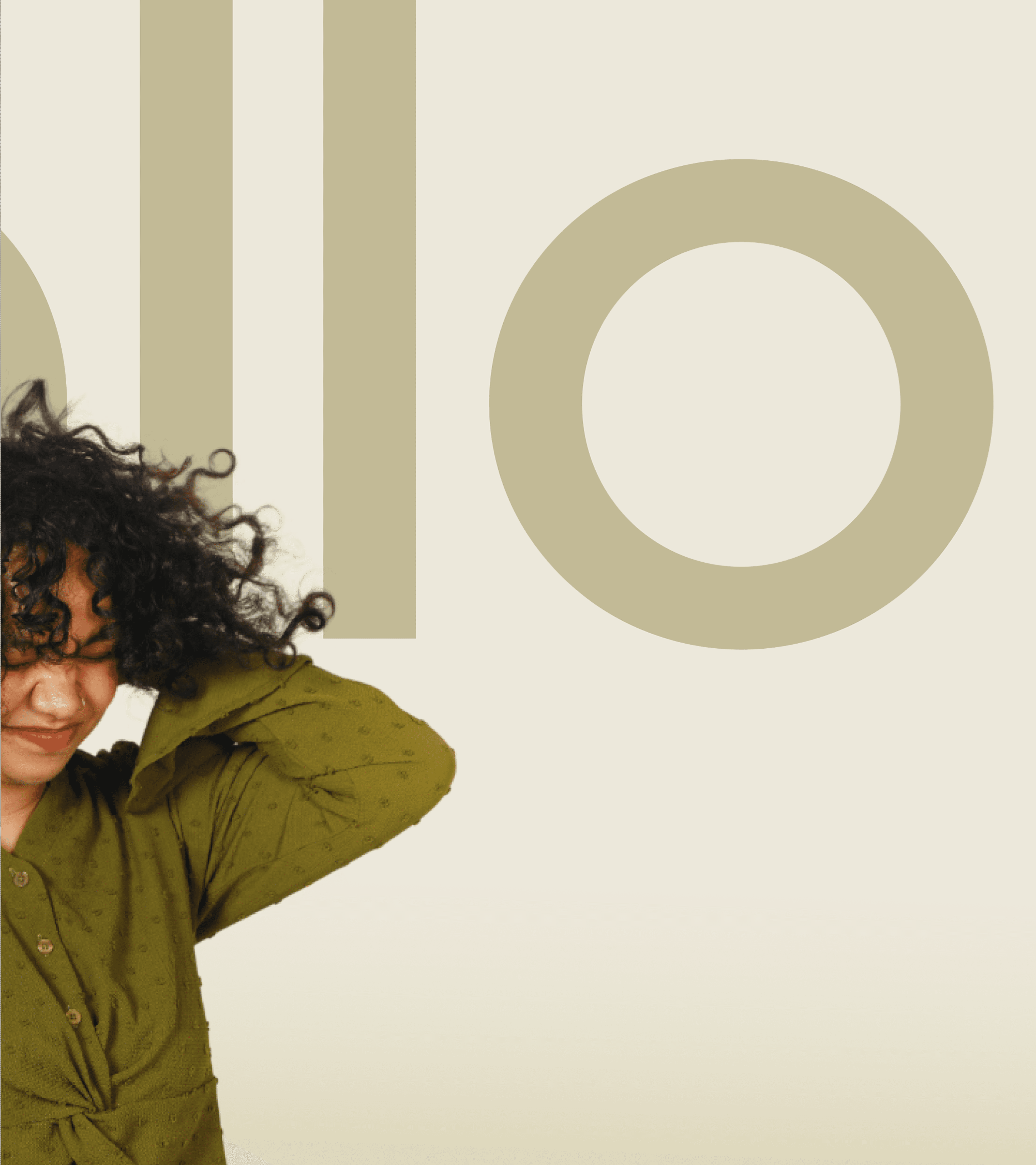 A black female model