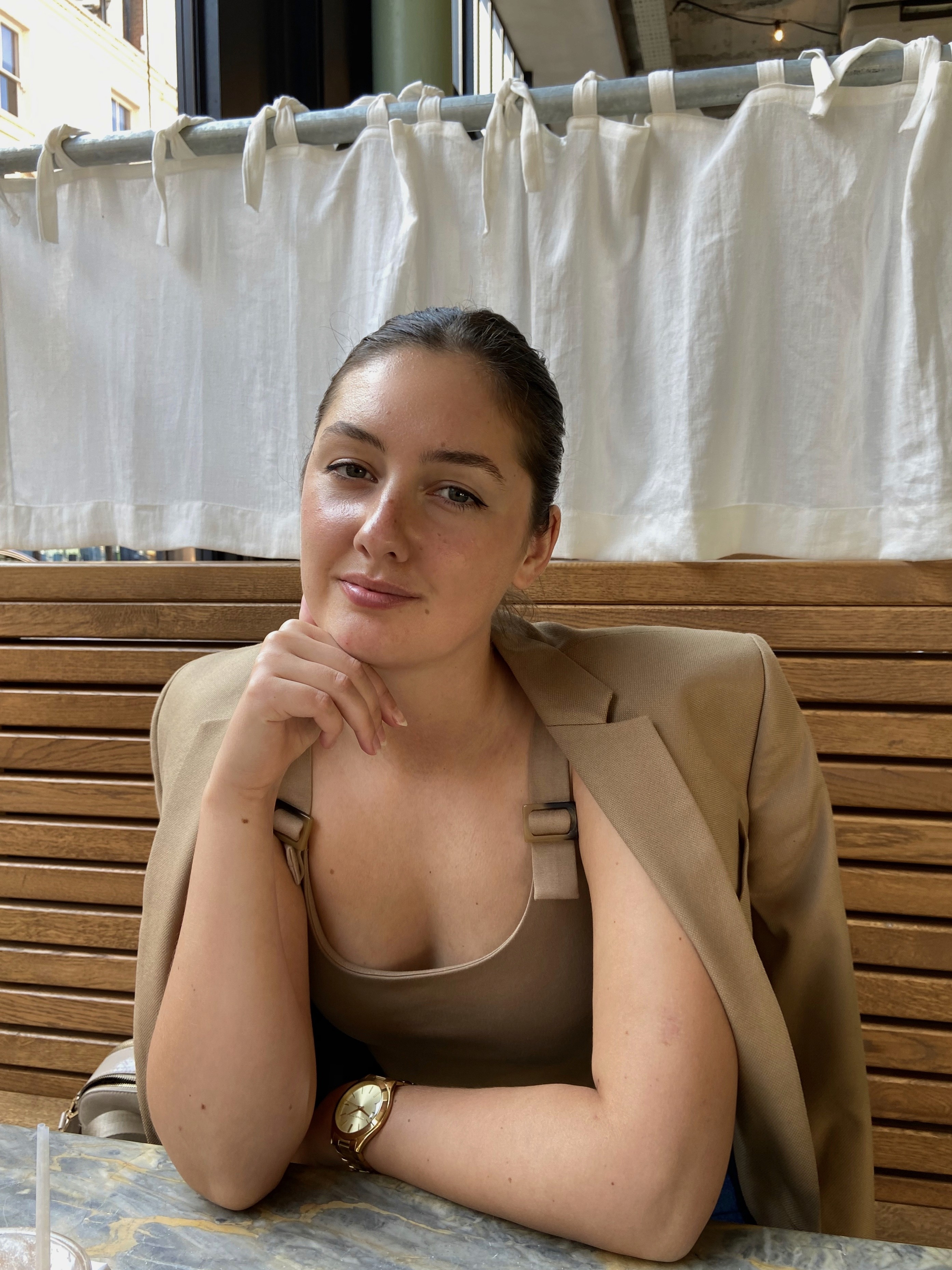 happy woman working on laptop and smiling