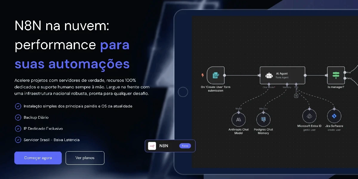 O Que É n8n? O Guia Definitivo e a Melhor VPS para Automação