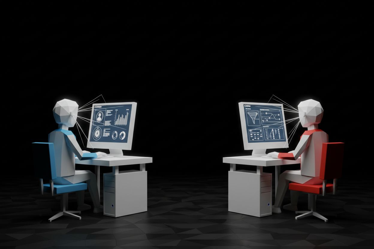 Sales and business development professionals working with CRM dashboards