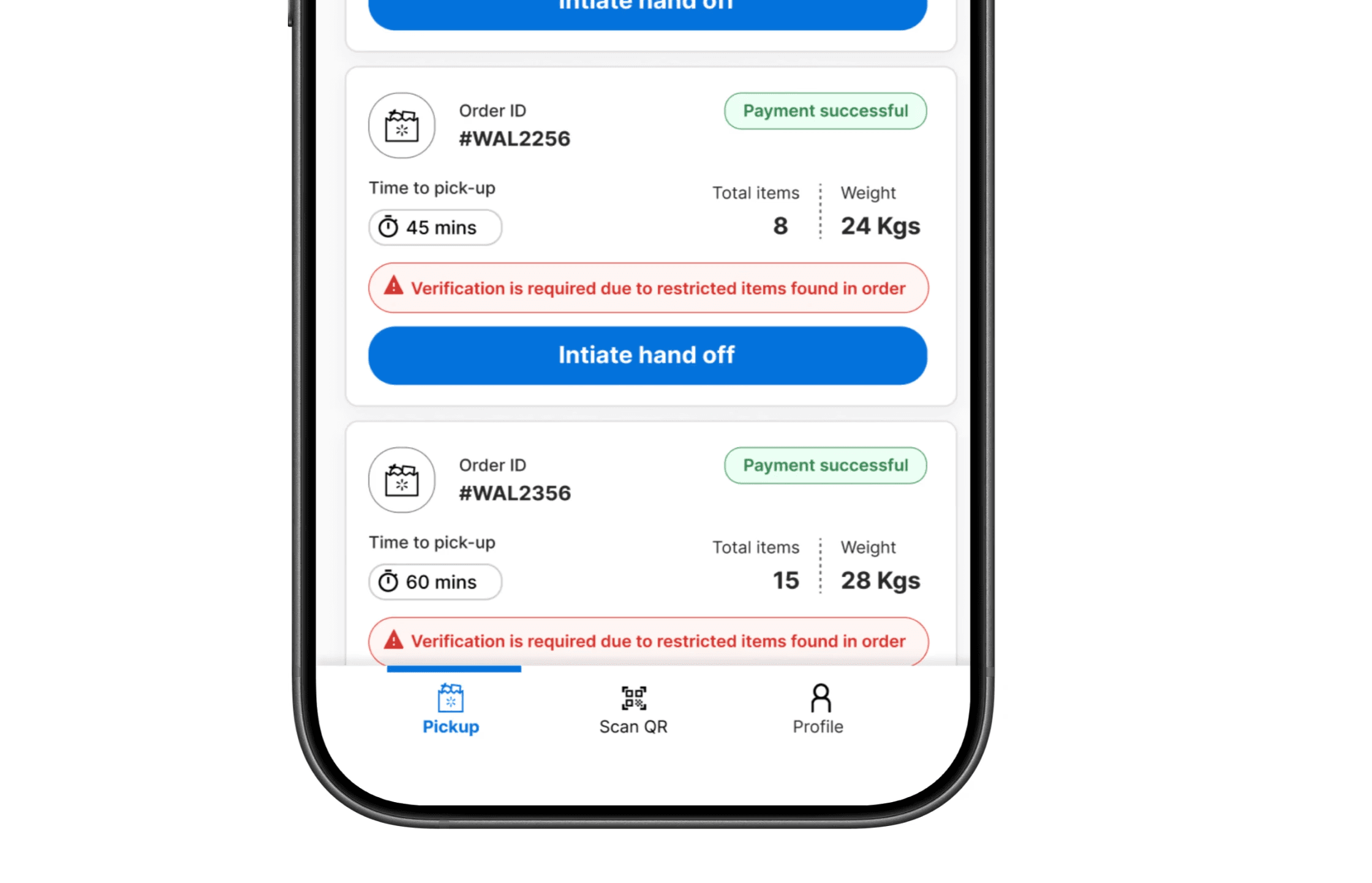 Minimal vase on green background with a small plant sprig.