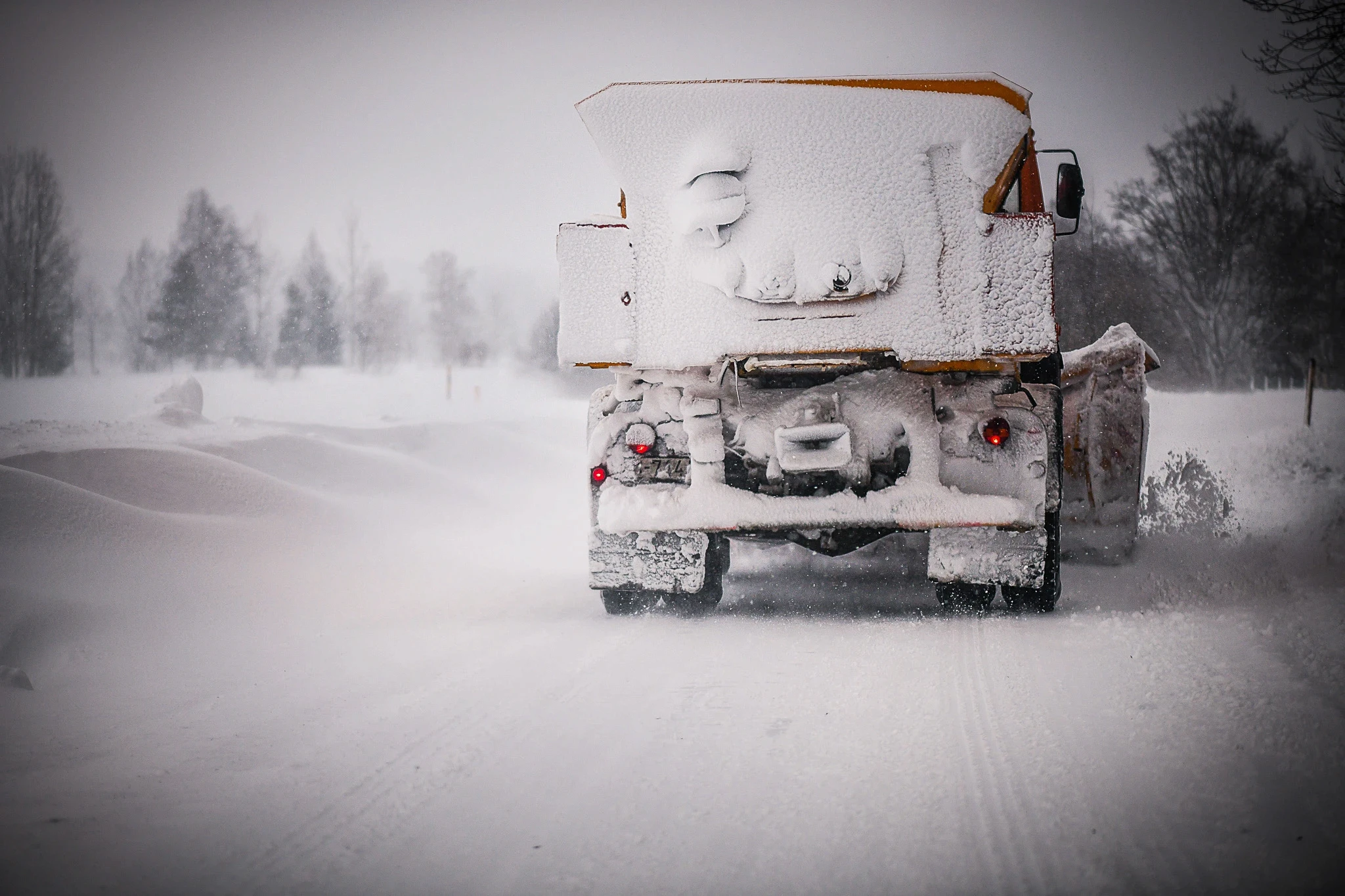 A team of pest controll experts carrying fog machine in an office
