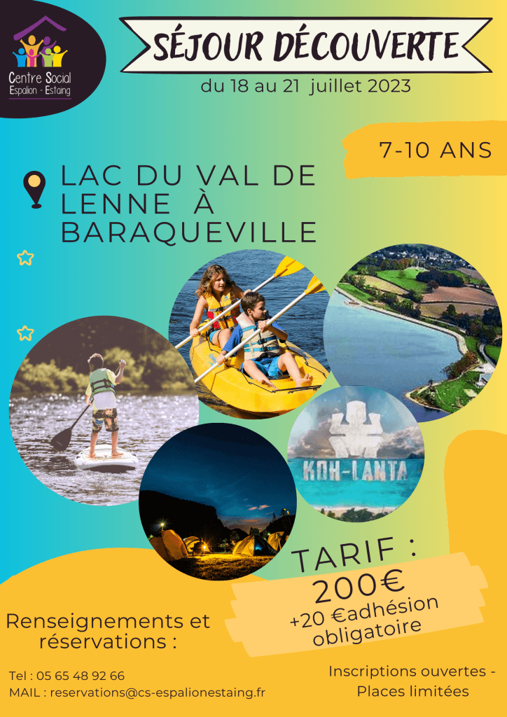 Activité enfant pendant un camp d’été