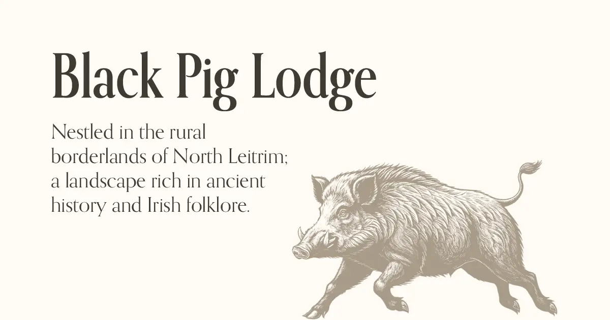 Black Pig Lodge website homepage built with Framer