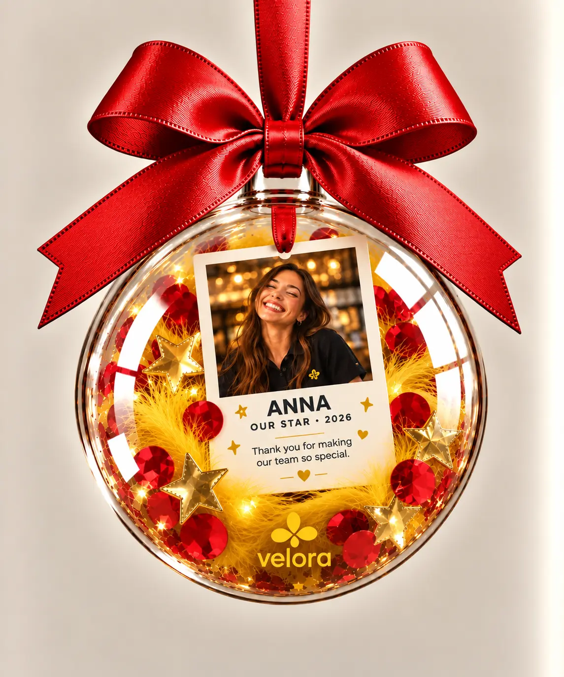 Concept branded bauble: THE GOLDEN TEAM ⭐