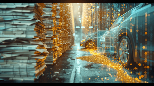 An office with people working