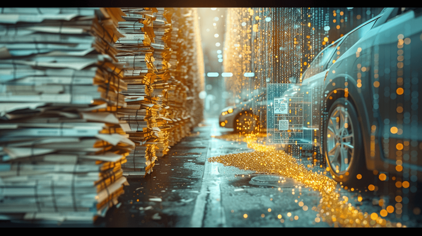 An office with people working