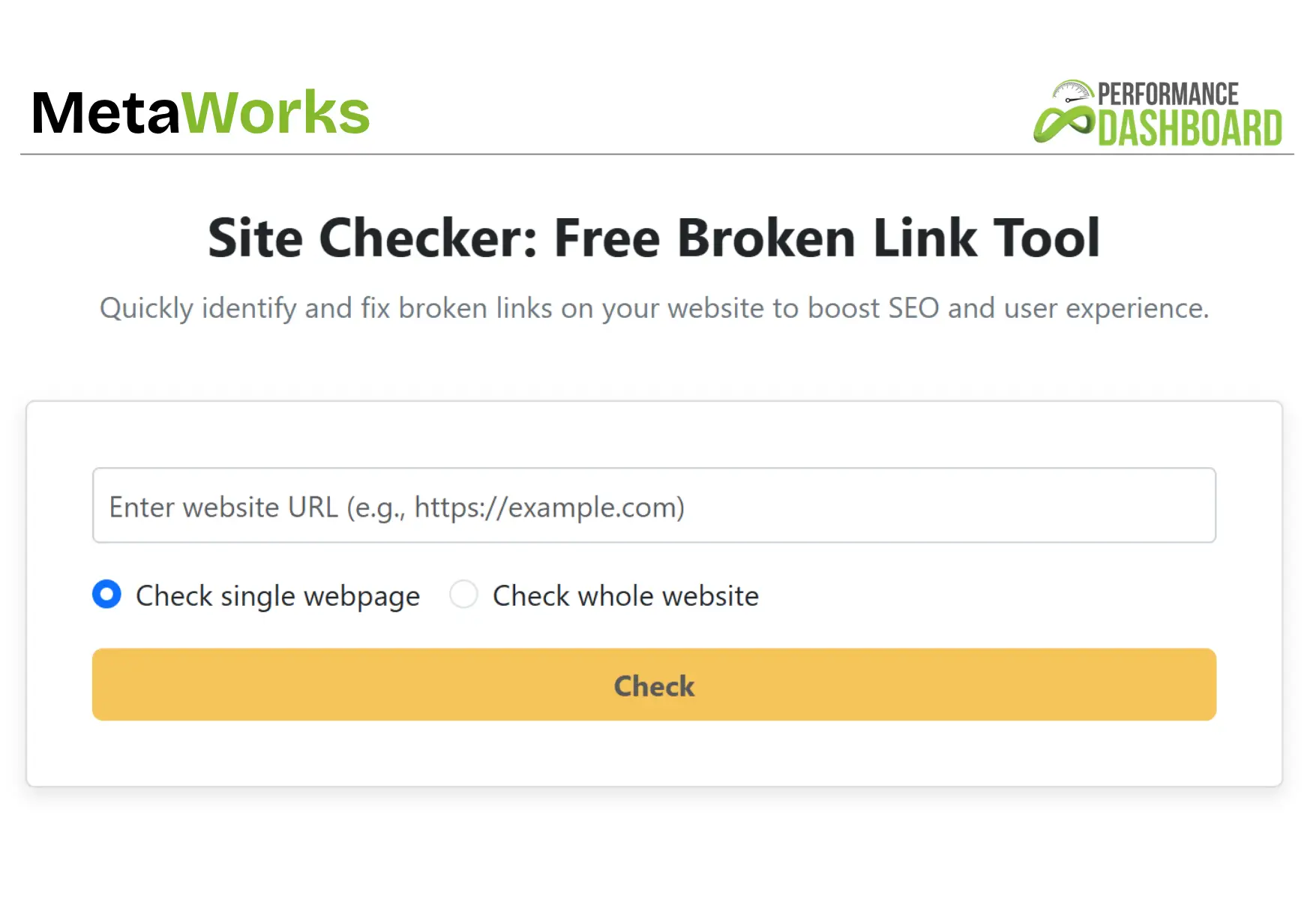 Broken Link Checker