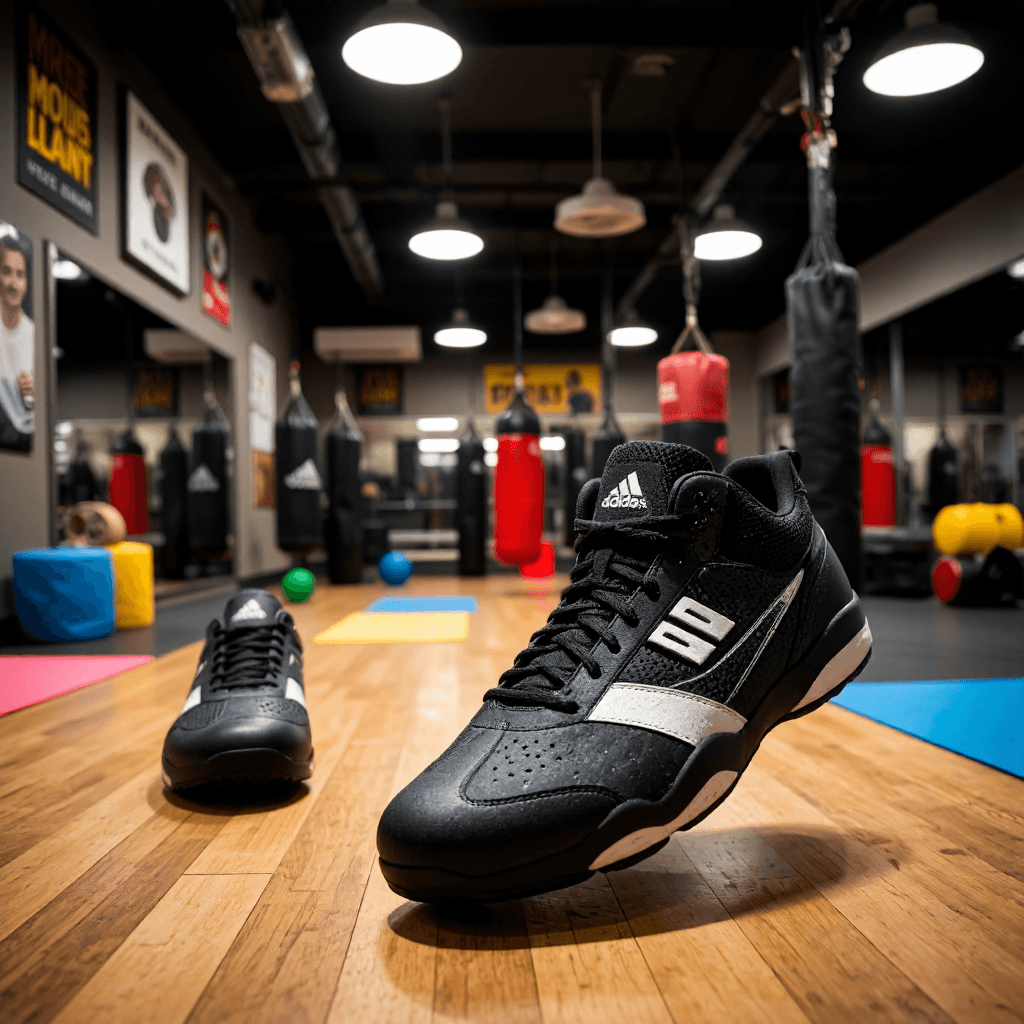 product photography of boxing shoes