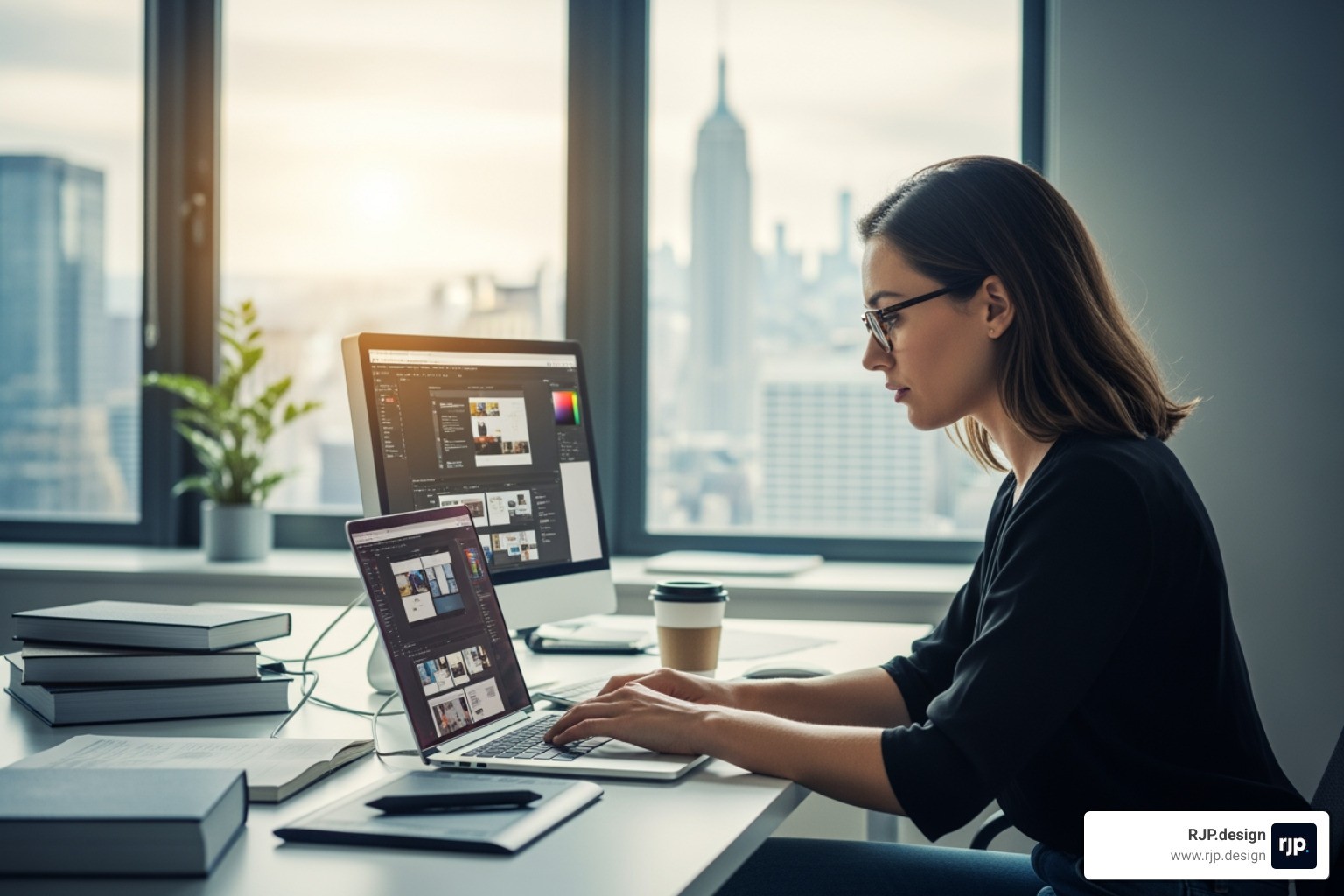 flowchart illustrating the web design process from findy to launch - website designer nyc