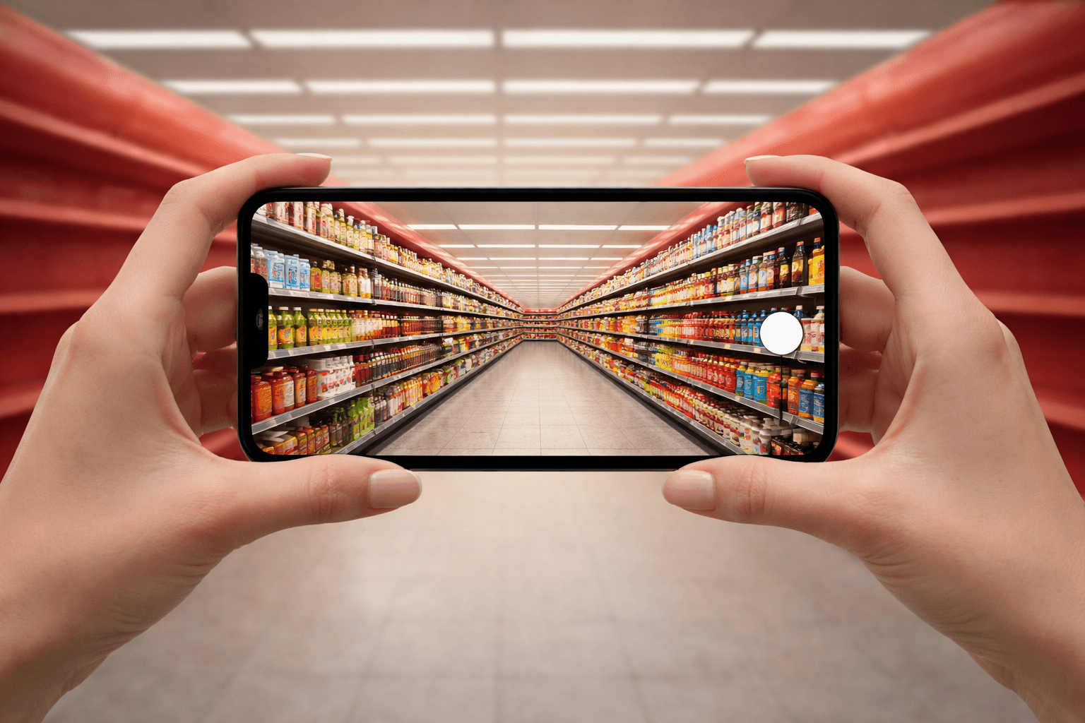 Activare AR treasure hunt in supermarket Penny