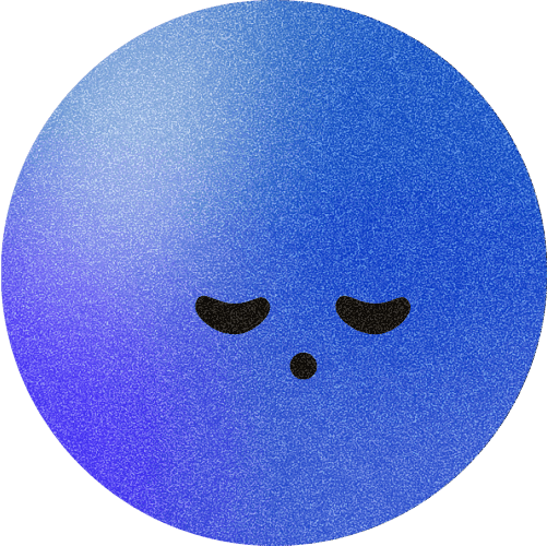 Blue circle light mode