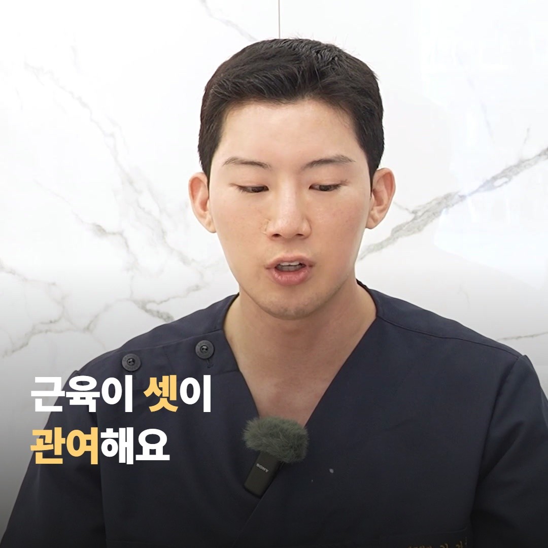 이마 보톡스 결정에 근육이 셋이나 관여해요